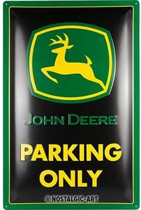 Plechová cedule: John Deere - Parking Only - 60x40 cm