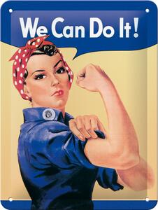 Plechová cedule: We Can Do It! - 20x15 cm