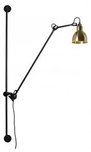DCW éditions Lampe Gras N°214 E14 posuvné nástěnné svítidlo MosazOvál
