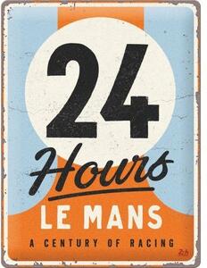 Plechová cedule: 24h Le Mans - A Century of Racing - 30x40 cm