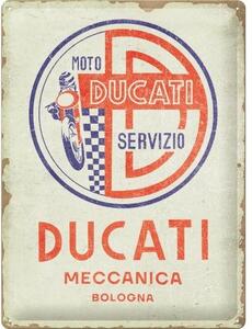Plechová cedule – Ducati - Moto Servizio Meccanica