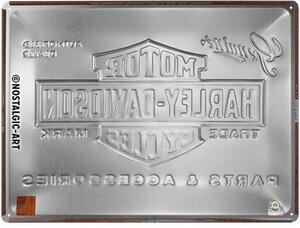Plechová cedule: Harley-Davidson - Parts & Accessoires - 40x30 cm