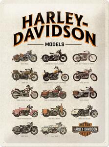 Plechová cedule - Harley-Davidson (Modely)