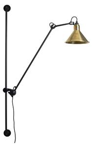 DCW éditions Lampe Gras N°214 E14 posuvné nástěnné svítidlo MosazKužel