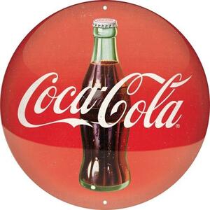 Plechová cedule: Coca-Cola - 35x35 cm