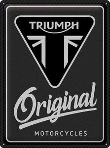 Plechová cedule: Triumph (Original Motorcycles) - 30x40 cm