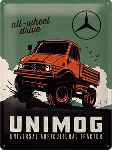 Plechová cedule: Daimler Truck Unimog - 40x30 cm