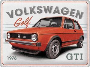 Plechová cedule: VW Golf GTI 1976 - 40x30 cm