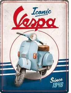 Plechová cedule: Vespa - Iconic since 1946 - 30x40 cm