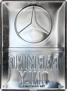 Plechová cedule: Mercedes-Benz Parking Only - 40x30 cm