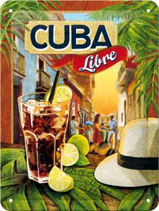 Plechová cedule: Cuba Libre - 20x15 cm