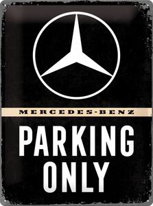 Plechová cedule: Mercedes-Benz Parking Only - 40x30 cm