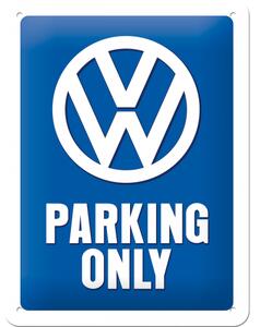 Plechová cedule: VW Parking Only - 20x15 cm