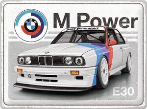 Plechová cedule: BMW Motorsport M Power E30 - 40x30 cm