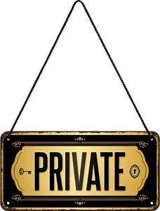 Závěsná cedule: Private - 10x20 cm