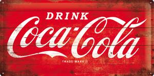 Plechová cedule - Coca-Cola 50 x 25 cm (Logo)