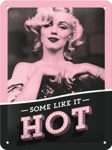 Plechová cedule: Marilyn Monroe (Some Like It Hot) - 20x15 cm