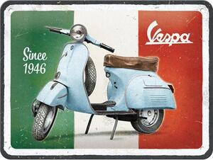 Plechová cedule: Vespa - Since 1946 - 20x15 cm