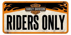 Závěsná cedule - Harley-Davidson Riders Only