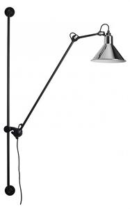 DCW éditions Lampe Gras N°214 E14 posuvné nástěnné svítidlo ChromováKužel