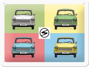 Plechová cedule: Trabant (Pop Art) - 20x15 cm