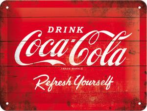 Plechová cedule - Coca-Cola 20 x 15 cm (Červené logo)
