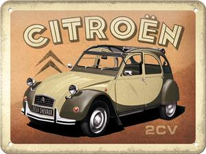Plechová cedule: Citroën 2CV - 20x15 cm