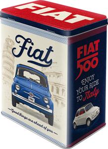Plechová dóza L - Fiat 500 (Good things are ahead of you)