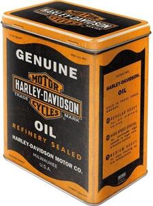 Plechová dóza L – Harley-Davidson - Genuine Oil