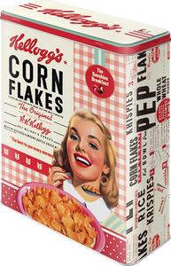 Plechová dóza - Kellogg's (Girl Corn Flakes Collage)