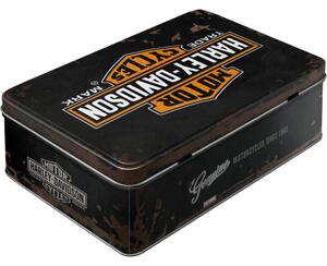 Plechová dóza plochá - Harley-Davidson