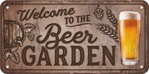Závěsná cedule: Beer Garden - 20x10 cm