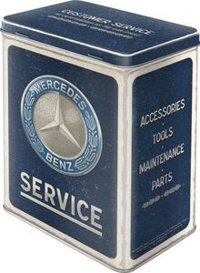 Plechová dóza L - Mercedes-Benz - Service Emblem Blue
