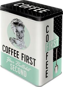 Plechová dóza L - Coffee First