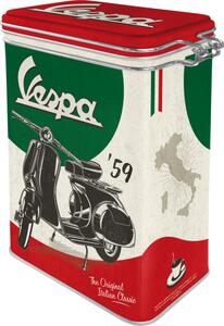 Plechová dóza s klipem - Vespa (The Italian Classic)