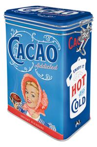 Plechová dóza s klipem - Cacao