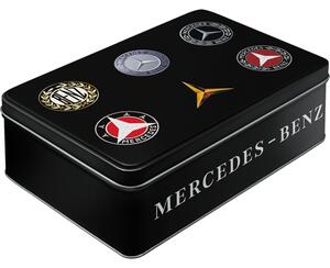 Plechová dóza plochá - Mercedes-Benz Logo Evolution