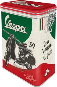 Plechová dóza s klipem - Vespa (The Italian Classic)