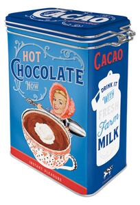 Plechová dóza s klipem - Cacao