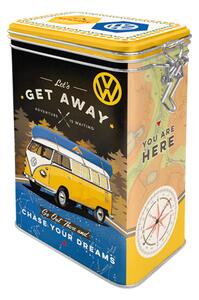 Plechová dóza s klipem - VW Let's Get Away