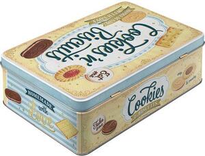 Plechová dóza plochá - Cookies 'n' Biscuits