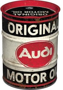 Plechová kasička barel: Audi Original Motor Oil