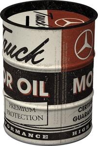 Plechová kasička barel: Daimler Truck - Motor Oil