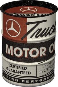 Plechová kasička barel: Daimler Truck - Motor Oil