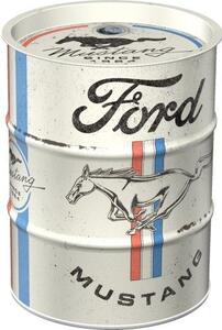 Plechová kasička barel: Ford Mustang