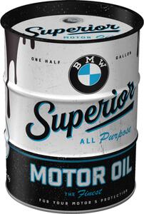 Plechová kasička barel: BMW Superior Motor Oil