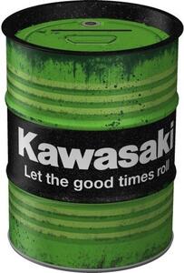 Plechová kasička barel: Kawasaki Let the good times roll