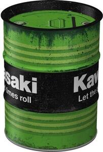 Plechová kasička barel: Kawasaki Let the good times roll