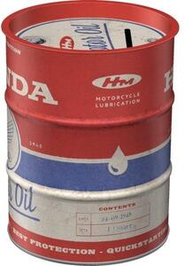 Plechová kasička barel: Honda Motor Oil