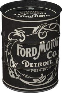 Plechová kasička barel: Ford - Vintage Logo